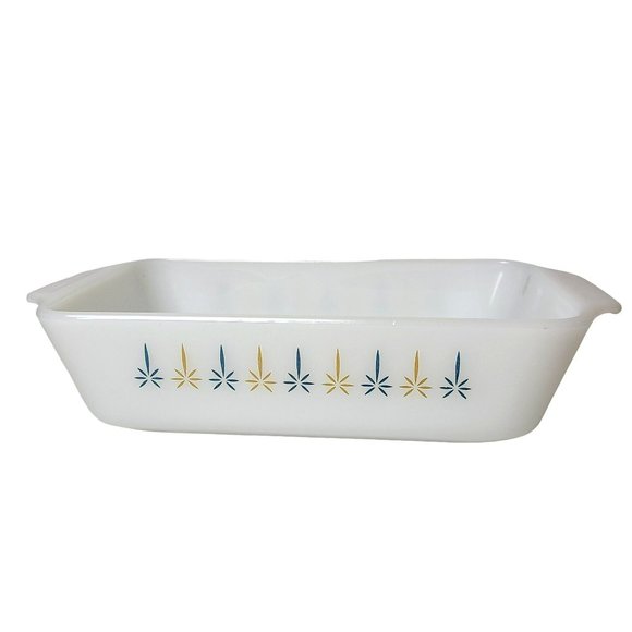 Vintage Anchor Hocking Fire King Candle Glow Casserole Dish Pan 1 Qt #441 - Picture 2 of 8